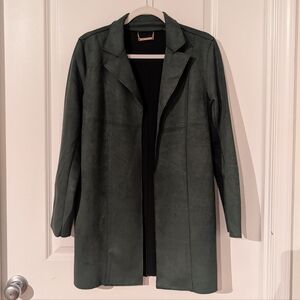 Tahari Green Suede Jacket